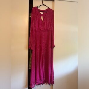 Hot pink brand new with tags anthropology dress